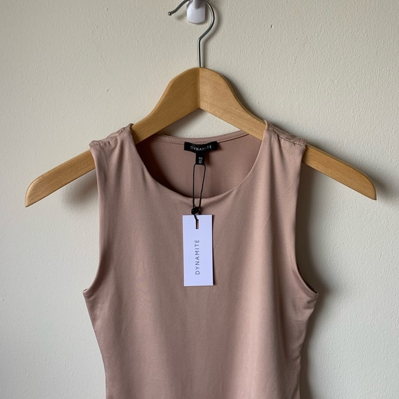NWT Dynamite Crewneck Tank Bodysuit - Picture 2 of 4